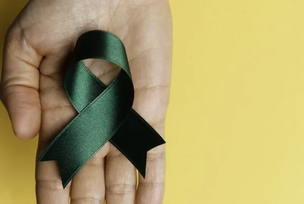 Green Awareness Ribbon - Celebrating Mental Health Awareness Month