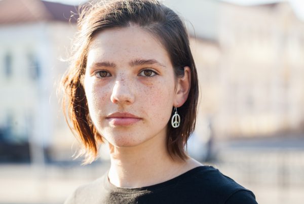 portrait of girl experiencing teen anxiety and depression