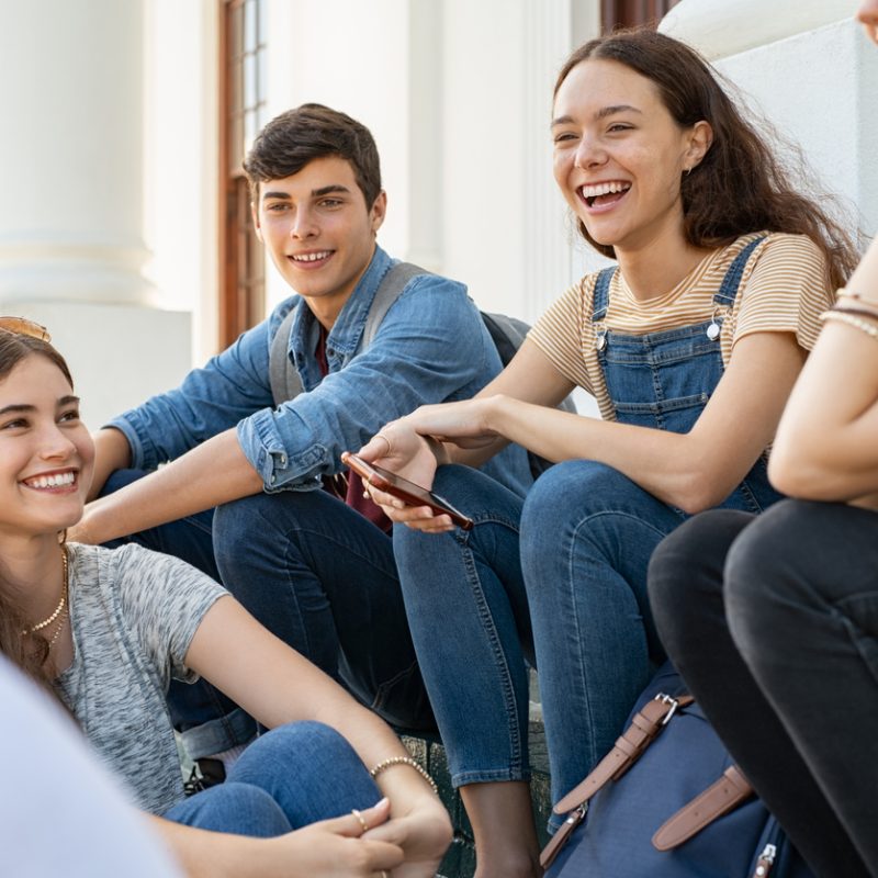 group enjoying the benefits of inpatient drug rehab for teens